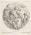 Rest on the Flight into Egypt, Stefano della Bella Italian, Etching; second state of two