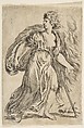 Dido Killing Herself, Stefano della Bella Italian, Etching