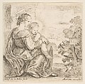 Virgin and Christ Child, Stefano della Bella Italian, Etching; second state of three