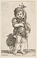 The Infant St. John the Baptist Holding up His Robe, Stefano della Bella Italian, Etching; second state of three