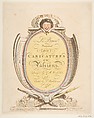 Title Page: Le Brun Travested, or Caricatures of the Passions, Thomas Rowlandson British, Etching, printed in brown ink, hand-colored