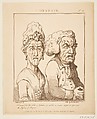Despair (Le Brun Travested, or Caricatures of the Passions), Thomas Rowlandson British, Etching, printed in brown ink