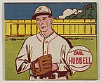 Carl Hubbell, from the series Baseball Stars (R302-1), Michael Pressner and Co. American, Commercial lithograph