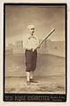 Hanton, Center Field, Detroit, from the series Old Judge Cigarettes, Goodwin & Company, Albumen print photograph, cabinet card