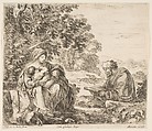Rest on the Flight into Egypt, Stefano della Bella Italian, Etching; second state of three