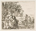 Rest on the Flight into Egypt, Stefano della Bella Italian, Etching; second state of three
