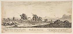 The Battle of the Amalekites, Stefano della Bella  Italian, Etching; second state of two
