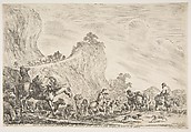 The Voyage of Jacob in Egypt, Stefano della Bella  Italian, Etching; third state of four