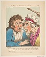 Simple Bodily Pain (Le Brun Travested, or Caricatures of the Passions), Thomas Rowlandson British, Hand-colored etching, printed in brown ink