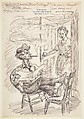Wonderful Havanas, John Sloan American, Pen and ink