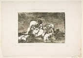 Plate 10 from "The Disasters of War" (Los Desastres de la Guerra): 'Nor do these' (Tampoco), Goya (Francisco de Goya y Lucientes)  Spanish, Etching, burin (proof impression before addition of caption)