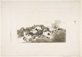 Plate 22 from "The Disasters of War" (Los Desastres de la Guerra): 'Even worse' (Tanto y mas), Goya (Francisco de Goya y Lucientes)  Spanish, Etching, burin (proof impression)