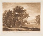 Landscape with Figures, Richard Earlom  British, Mezzotint