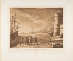 Seaport with Sailors Loading Merchandise, Richard Earlom  British, Mezzotint