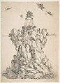 The Rock of Aeolus, Stefano della Bella Italian, Etching