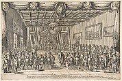 Banquet of the Piacevoli, Stefano della Bella  Italian, Etching