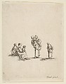 Four Beggar Women, Stefano della Bella Italian, Etching