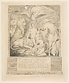 Adam and the Beasts, Frontispiece to Hayley's "Ballads", William Blake British, Engraving