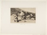 Plate 25 from "The Disasters of War" (Los Desastres de la Guerra): 'These too' (Tambien estos), Goya (Francisco de Goya y Lucientes)  Spanish, Etching, drypoint, burin