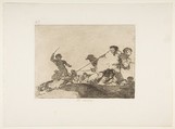 Plate 29 from "The Disasters of War" (Los Desastres de la Guerra): 'He deserved it' (Lo merecia), Goya (Francisco de Goya y Lucientes)  Spanish, Etching, drypoint, burin, burnisher