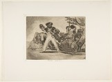 Plate 31 from "The Disasters of War" (Los Desastres de la Guerra): 'That's tough!' (Fuerte cosa es!), Goya (Francisco de Goya y Lucientes)  Spanish, Etching, burnished aquatint, drypoint