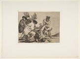 Plate 33 from "The Disasters of War" (Los Desastres de La Guerra): 'What more can be done?' (Qué hai que hacer mas?), Goya (Francisco de Goya y Lucientes)  Spanish, Etching, lavis, drypoint, burin, burnisher