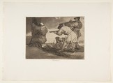 Plate 38 from "The Disasters of War" (Los Desastres de La Guerra): Barbarians! (Bárbaros!), Goya (Francisco de Goya y Lucientes)  Spanish, Etching, burnished aquatint, burin, burnisher