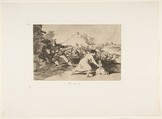 Plate 44 from "The Disasters of War" (Los Desastres de la Guerra): I saw it (Yo lo vi), Goya (Francisco de Goya y Lucientes)  Spanish, Etching, drypoint, burin