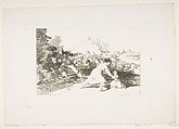 Plate 44 from "The Disasters of War" (Los Desastres de la Guerra): 'I saw it' (Yo lo vi), Goya (Francisco de Goya y Lucientes)  Spanish, Etching, drypoint, burin
