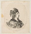 Woman coiffed as a sultana, from 'Several heads in the Persian style' (Plusieurs têtes coiffées à la persienne), Stefano della Bella  Italian, Etching; second state of two