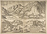 The Inn Valley from the series Civitates Orbis Terrarum, vol. V, plate 59, Simon Novellanus (Netherlandish, 16th century), Etching