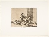 Plate 56 from "The Disasters of War" (Los Desastres de la Guerra): 'To the cemetery' (Al cementerio), Goya (Francisco de Goya y Lucientes) Spanish, Etching, lavis, drypoint