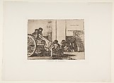 Plate 64  from "The Disasters of War" (Los Desastres de la Guerra): 'Cartloads to the cemetery' (Carretadas al cementerio), Goya (Francisco de Goya y Lucientes)  Spanish, Etching, drypoint, burnished aquatint