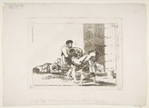 Plate 56, To the cemetery (Al cementerio), from "The Disasters of War" (Los Desastres de la Guerra), Goya (Francisco de Goya y Lucientes)  Spanish, Etching, lavis, drypoint