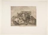 Plate 66 from "The Disasters of War" (Los Desastres de la Guerra): 'Strange devotion!' (Extraña devocion!), Goya (Francisco de Goya y Lucientes)  Spanish, Etching, burnished aquatint and/or lavis, burin, burnisher