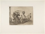 Plate 67 from "The Disasters of War" (Los Desastres de la Guerra): 'This is not less so' (Esta no lo es menos), Goya (Francisco de Goya y Lucientes)  Spanish, Etching, burnished aquatint, drypoint, burin and burnisher
