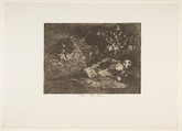 Plate 69  from "The Disasters of War" (Los Desastres de la Guerra): Nothing. The event will tell (Nada. Ello dirá), Goya (Francisco de Goya y Lucientes)  Spanish, Etching, burnished aquatint, lavis, drypoint and burin