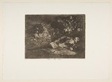 Plate 69 from "The Disasters of War" (Los Desastres de la Guerra): 'Nothing. The event will tell' (Nada. Ello dirá), Goya (Francisco de Goya y Lucientes)  Spanish, Etching, burnished aquatint, lavis, drypoint, burin
