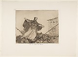 Plate 77 from "The Disasters of War" (Los Desastres de la Guerra): 'May the cord break' (Que se rompe la cuerda), Goya (Francisco de Goya y Lucientes) Spanish, Etching, burnished aquatint, drypoint