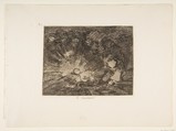 Plate 80 from "The Disasters of War" (Los Desastres de la Guerra): Will she rise again? (Si resucitará?), Goya (Francisco de Goya y Lucientes)  Spanish, Etching, burnisher