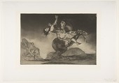 'The horse abductor' from the 'Disparates' (Follies / Irrationalities), Goya (Francisco de Goya y Lucientes)  Spanish, Etching, burnished aquatint, drypoint