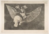 'Flying Folly' from the 'Disparates' (Follies / Irrationalities), Goya (Francisco de Goya y Lucientes)  Spanish, Etching, aquatint