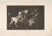 Little Bulls' Folly, from "The Disparates" (Disparates, Plate D), Goya (Francisco de Goya y Lucientes)  Spanish, Etching, aquatint, drypoint