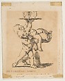 Three Children with a Tray, Stefano della Bella Italian, Etching; first state of three