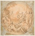 Diana Surprised at her Bath, Hans Rottenhammer I (German, Munich 1564–1625 Augsburg), Pen and ink
