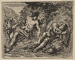 Mercury and Argus, from 'Game of Mythology' (Jeu de la Mythologie), Stefano della Bella Italian, Etching; first state of five