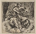 Proserpina, from 'Game of Mythology' (Jeu de la Mythologie), Stefano della Bella Italian, Etching; first state of five