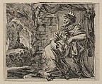 Pluto, from 'Game of Mythology' (Jeu de la Mythologie), Stefano della Bella  Italian, Etching; first state of five