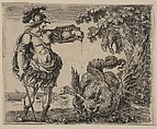 Jason, from 'Game of Mythology' (Jeu de la Mythologie), Stefano della Bella  Italian, Etching; first state of five