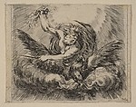 Jupiter, from 'Game of Mythology' (Jeu de la Mythologie), Stefano della Bella  Italian, Etching; first state of five